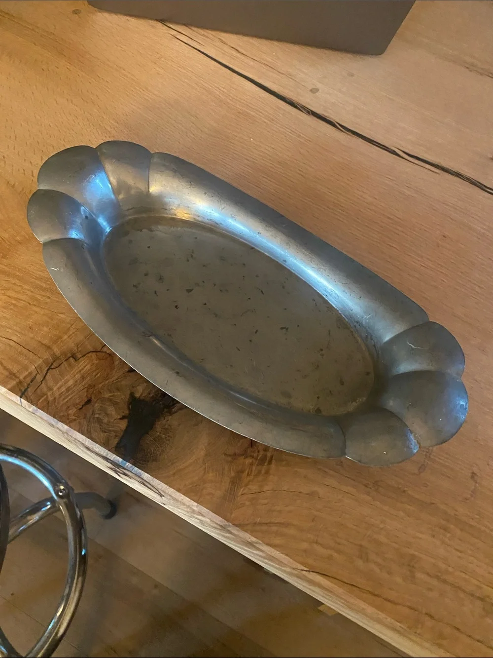 Cute pewter tray